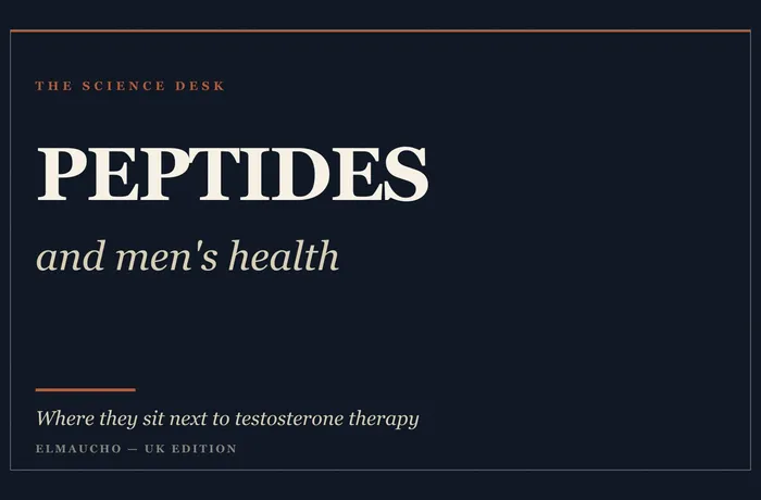 Peptides and testosterone therapy are different tools, not substitutes